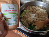 Indus Farms Lime Juice Powder, GMO-Free, Gluten-Free, Vegan, No Refined Sugars, 100% Natural