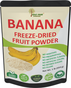 freeze dried banana fruit powder vegan additive-free organic wholesale bulk