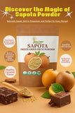 Indus Farms Superfoods Freeze Dried Sapota Fruit Powder, 100% Pure, Additive-Free, GMO-Free, Vegan