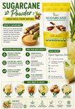 Indus Farms Superfoods Freeze-Dried Sugarcane Juice Powder, 100% Natural, Additive-Free, GMO-Free, Vegan