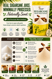 Indus Farms Superfoods Freeze-Dried Sugarcane Juice Powder, 100% Natural, Additive-Free, GMO-Free, Vegan
