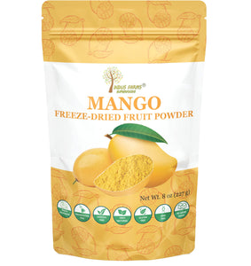 Indus Farms Superfoods Freeze Dried Mango Fruit Powder, 100% Pure, Additive-Free, GMO-Free, Vegan