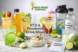 Indus Farms Lime Juice Powder, Unsweetened, Made from Fresh Limes (No Peel), Smooth Mixing, No Preservatives, For Drinks, Cooking, Baking & Marinades