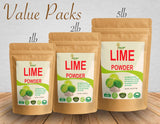 Indus Farms Lime Juice Powder, GMO-Free, Gluten-Free, Vegan, No Refined Sugars, 100% Natural