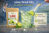 Indus Farms Lime Juice Powder, Unsweetened, Made from Fresh Limes (No Peel), Smooth Mixing, No Preservatives, For Drinks, Cooking, Baking & Marinades