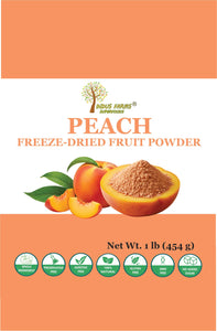 Indus Farms Superfoods Freeze Dried Peach Fruit Powder, 100% Pure, GMO-Free, Additive-Free, Vegan