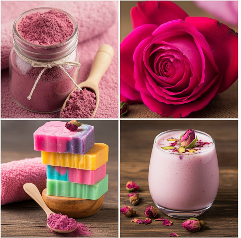 Indus Farms 100% Pure Freeze-Dried Rose Petal Powder, GMO-Free, Vegan, Additive-Free