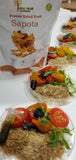 indus farms tomato sapota salad using freeze dried sapota chikoo