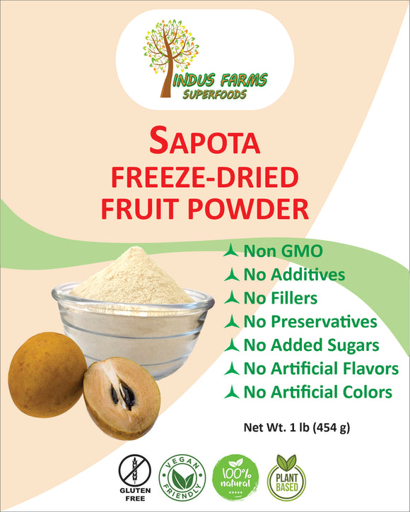 indus farms sapota chikoo fruit powder