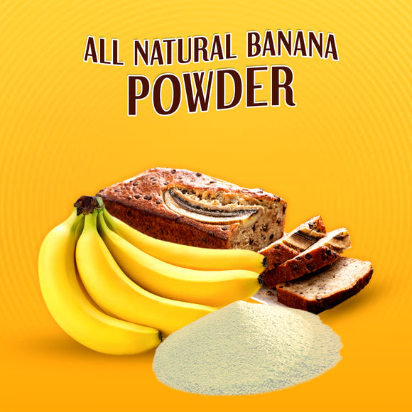indus farms banana powder, GMO-free, gluten-free, smoothies, baking, skin care and pet foods